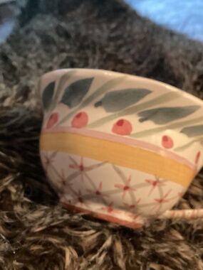 Mackenzie Childs Brighton RETIRED. TEA CUP CERAMIC RAREST EVER 🩷🩷🩷💚💚💚💙💙